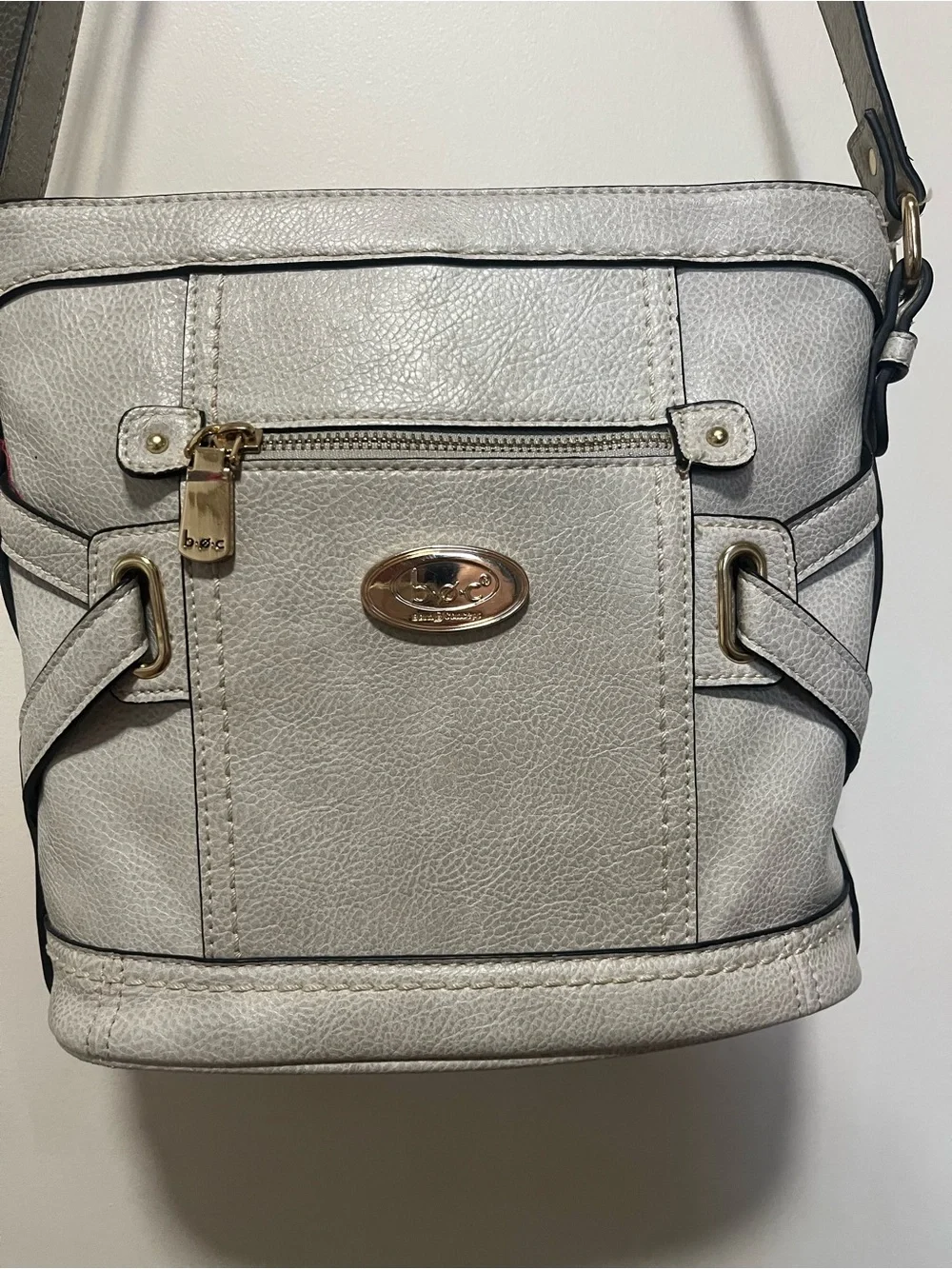 b.o.c Born Concepts Light Gray Crossbody Shoulder Bag